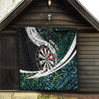Personalized NZ Darts Quilt Paua Shell Maori Koru Whakairo - Aussie Hoodie