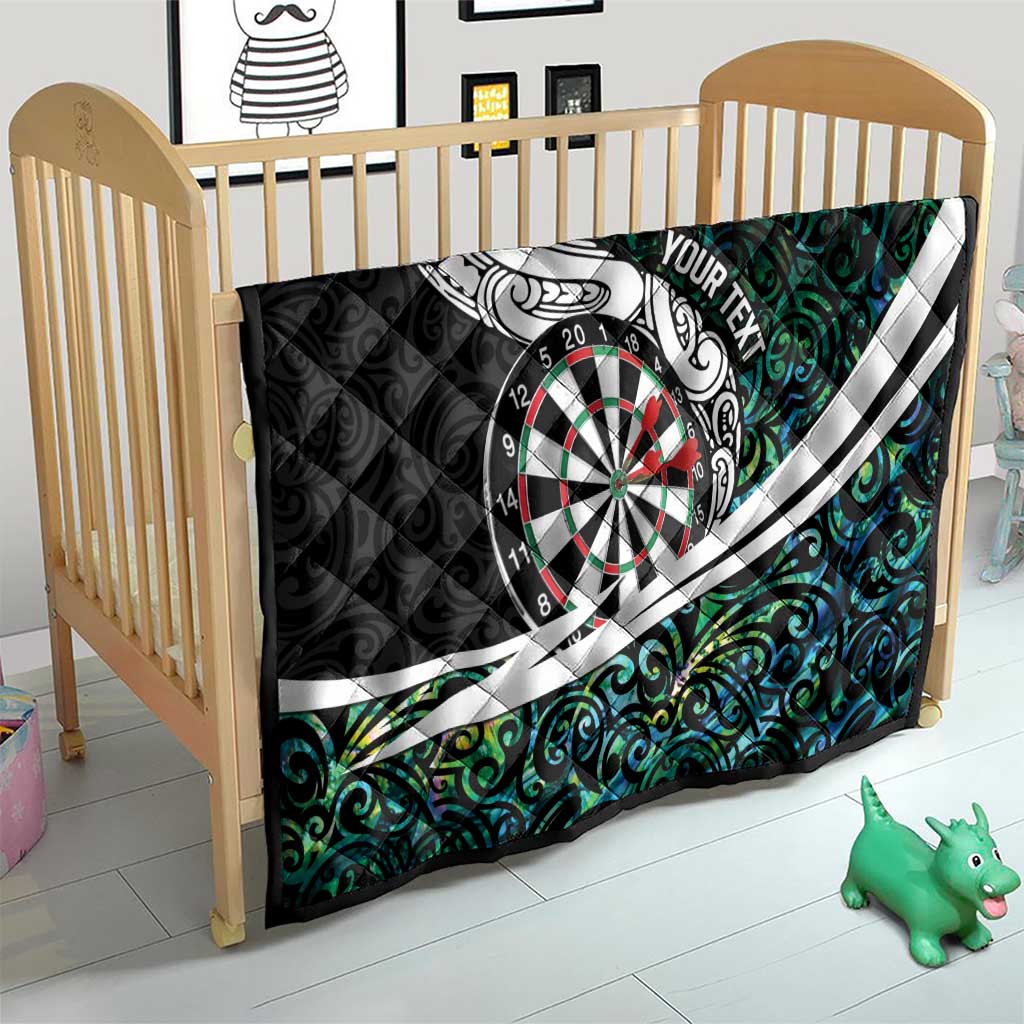 Personalized NZ Darts Quilt Paua Shell Maori Koru Whakairo - Aussie Hoodie