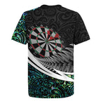 Personalized NZ Darts Rugby Jersey Paua Shell Maori Koru Whakairo - Aussie Hoodie