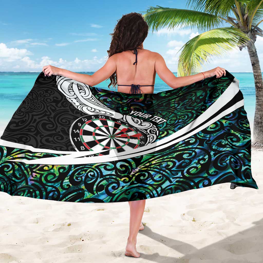 Personalized NZ Darts Sarong Paua Shell Maori Koru Whakairo - Aussie Hoodie