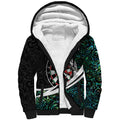 Personalized NZ Darts Sherpa Hoodie Paua Shell Maori Koru Whakairo - Aussie Hoodie