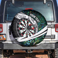 Personalized NZ Darts Spare Tire Cover Paua Shell Maori Koru Whakairo - Aussie Hoodie