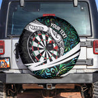 Personalized NZ Darts Spare Tire Cover Paua Shell Maori Koru Whakairo - Aussie Hoodie