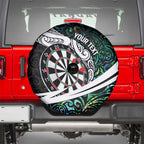 Personalized NZ Darts Spare Tire Cover Paua Shell Maori Koru Whakairo - Aussie Hoodie