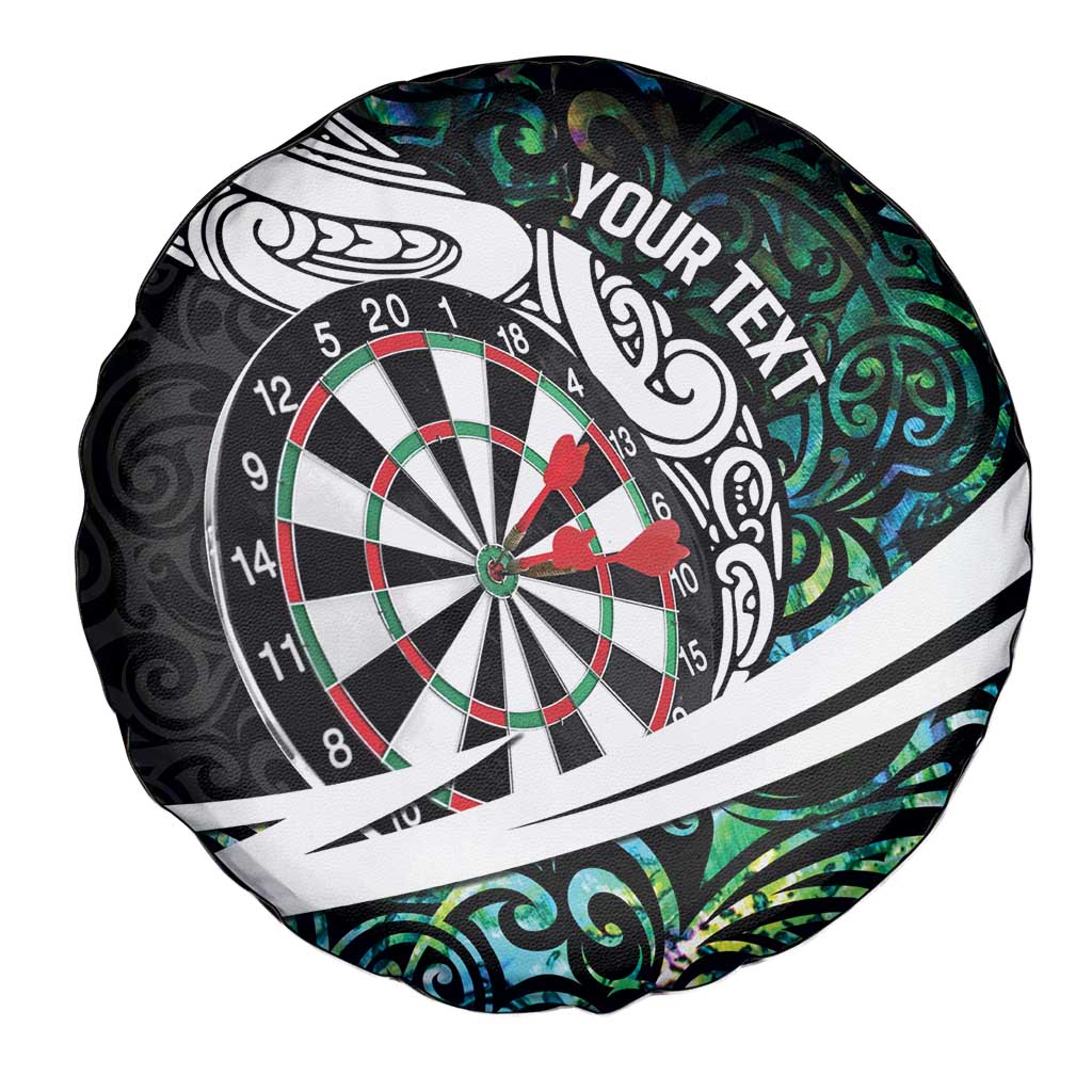 Personalized NZ Darts Spare Tire Cover Paua Shell Maori Koru Whakairo - Aussie Hoodie
