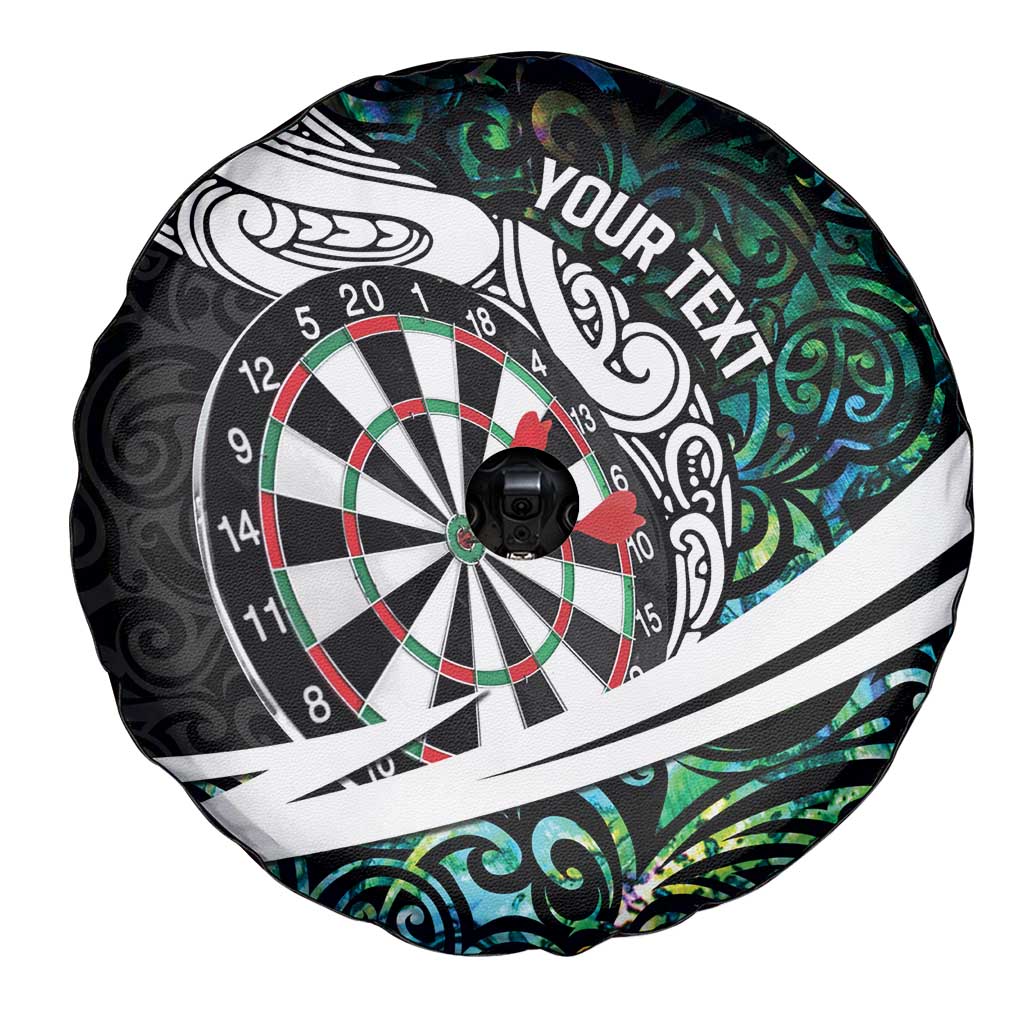 Personalized NZ Darts Spare Tire Cover Paua Shell Maori Koru Whakairo - Aussie Hoodie