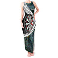 Personalized NZ Darts Tank Maxi Dress Paua Shell Maori Koru Whakairo - Aussie Hoodie
