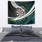 Personalized NZ Darts Tapestry Paua Shell Maori Koru Whakairo - Aussie Hoodie