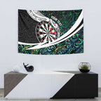 Personalized NZ Darts Tapestry Paua Shell Maori Koru Whakairo - Aussie Hoodie