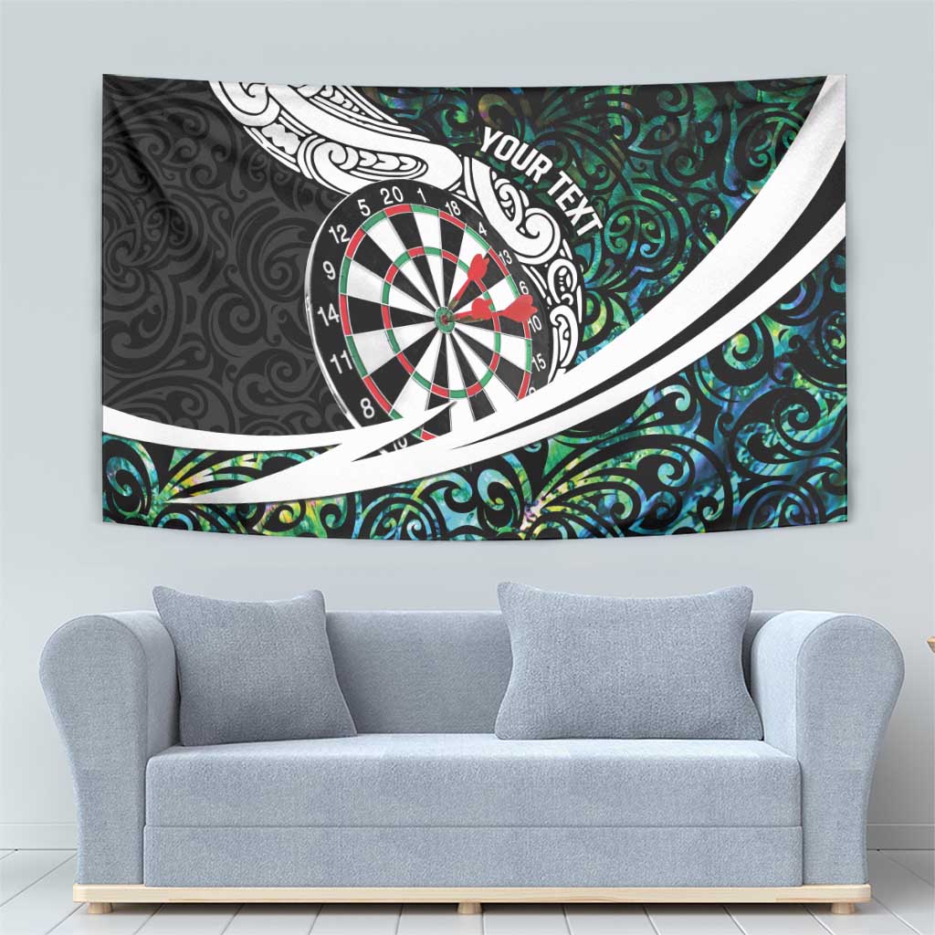 Personalized NZ Darts Tapestry Paua Shell Maori Koru Whakairo - Aussie Hoodie