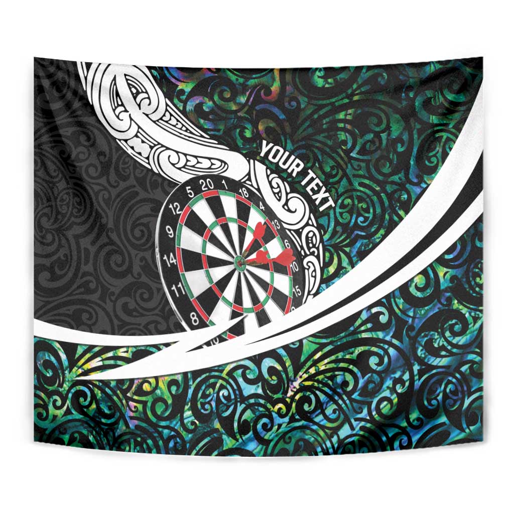 Personalized NZ Darts Tapestry Paua Shell Maori Koru Whakairo - Aussie Hoodie