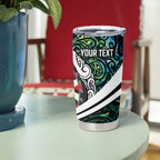 Personalized NZ Darts Tumbler Cup Paua Shell Maori Koru Whakairo - Aussie Hoodie
