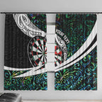 Personalized NZ Darts Window Curtain Paua Shell Maori Koru Whakairo - Aussie Hoodie