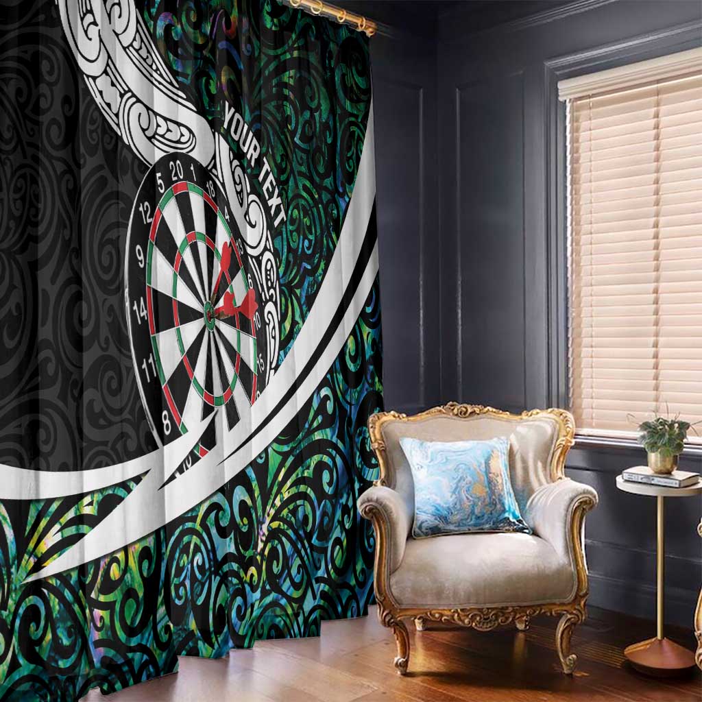 Personalized NZ Darts Window Curtain Paua Shell Maori Koru Whakairo - Aussie Hoodie
