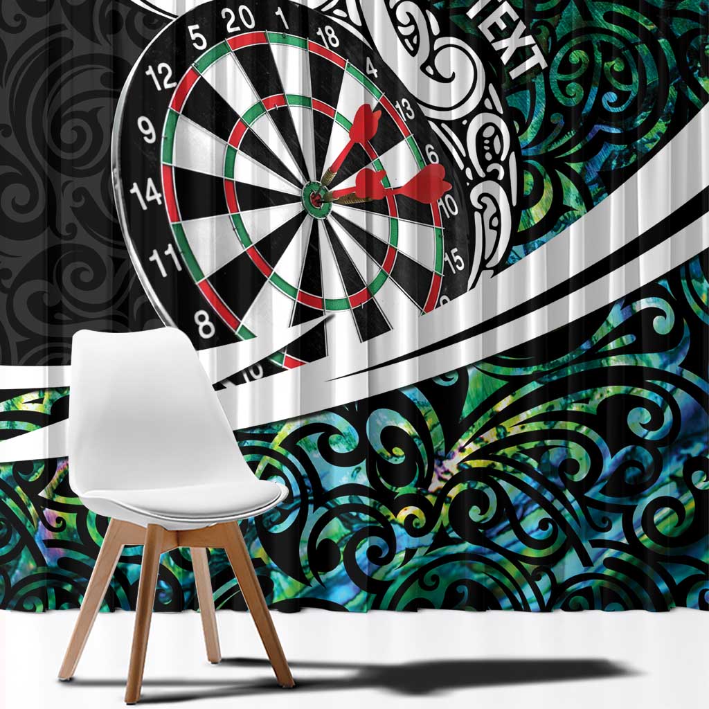 Personalized NZ Darts Window Curtain Paua Shell Maori Koru Whakairo - Aussie Hoodie