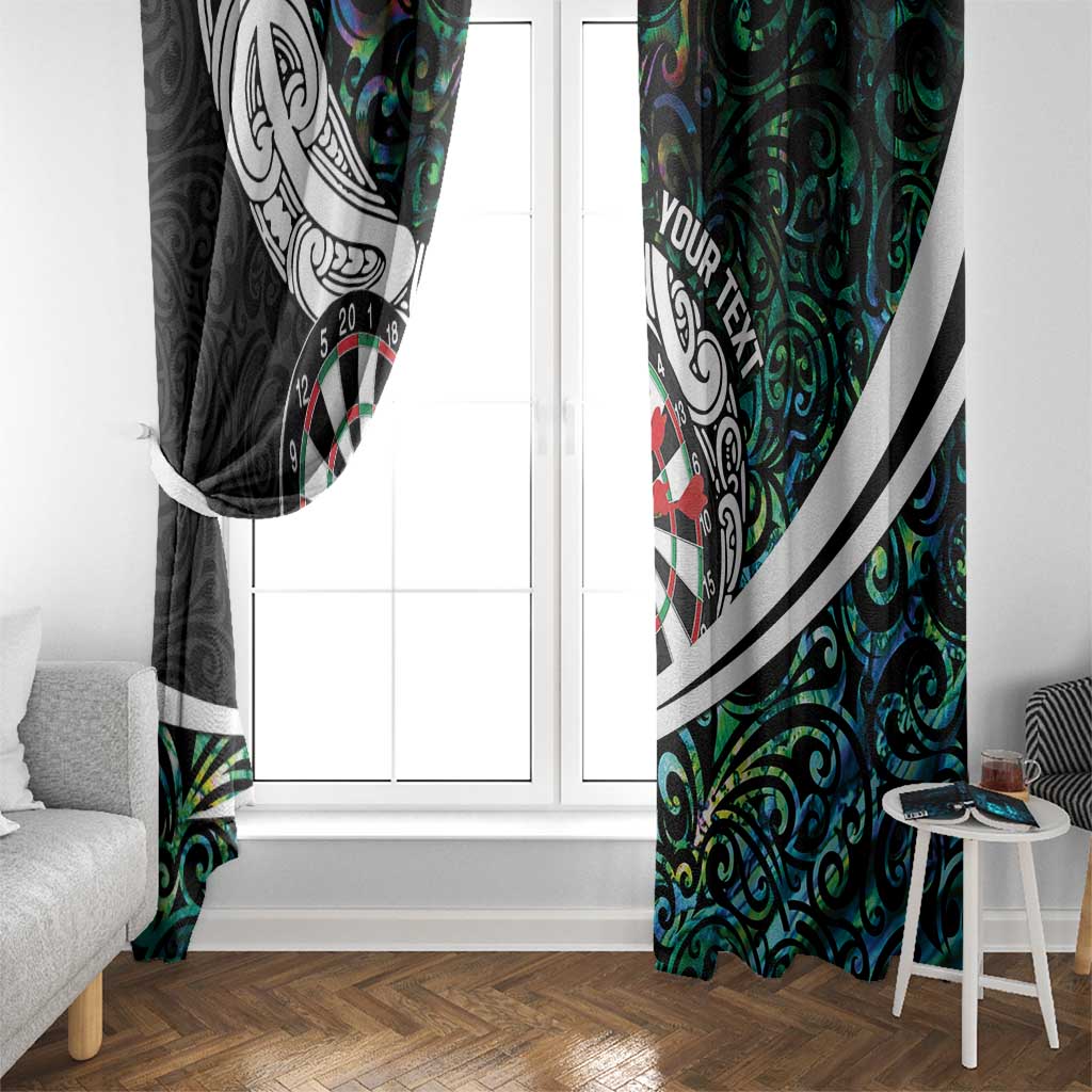 Personalized NZ Darts Window Curtain Paua Shell Maori Koru Whakairo - Aussie Hoodie