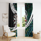 Personalized NZ Darts Window Curtain Paua Shell Maori Koru Whakairo - Aussie Hoodie