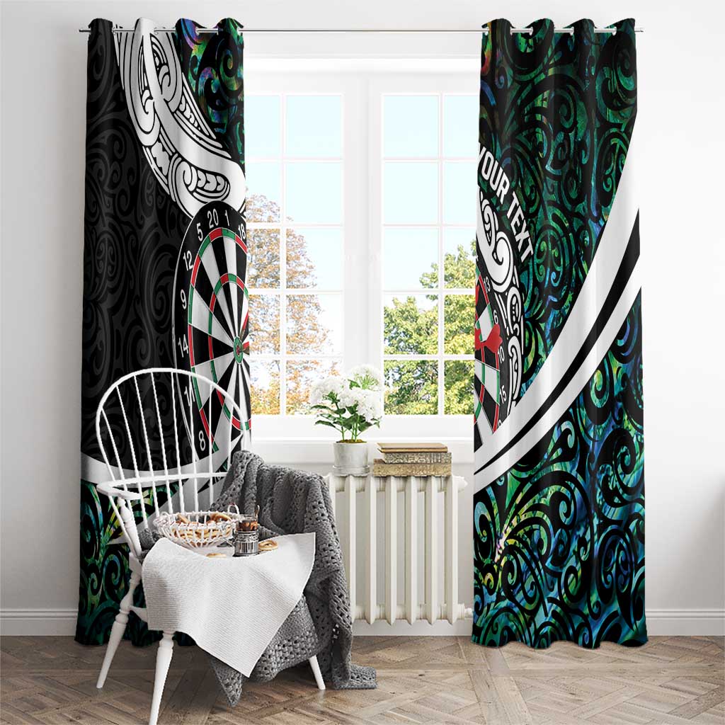 Personalized NZ Darts Window Curtain Paua Shell Maori Koru Whakairo - Aussie Hoodie