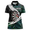Personalized NZ Darts Women Polo Shirt Paua Shell Maori Koru Whakairo - Aussie Hoodie