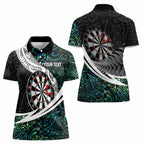 Personalized NZ Darts Women Polo Shirt Paua Shell Maori Koru Whakairo - Aussie Hoodie