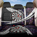 Personalized NZ Darts Back Car Seat Cover Paua Shell Maori Koru Whakairo - Purple - Aussie Hoodie