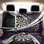 Personalized NZ Darts Back Car Seat Cover Paua Shell Maori Koru Whakairo - Purple - Aussie Hoodie