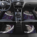 Personalized NZ Darts Car Mats Paua Shell Maori Koru Whakairo - Purple - Aussie Hoodie