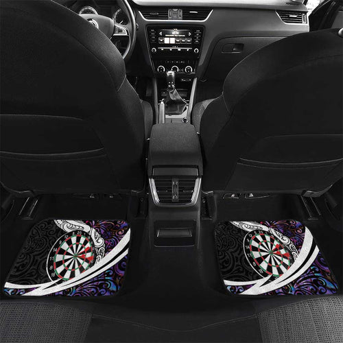 Personalized NZ Darts Car Mats Paua Shell Maori Koru Whakairo - Purple - Aussie Hoodie