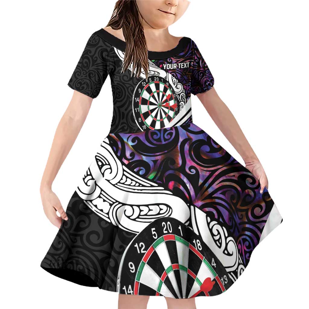 Personalized NZ Darts Family Matching Off Shoulder Short Dress and Hawaiian Shirt Paua Shell Maori Koru Whakairo - Purple - Aussie Hoodie