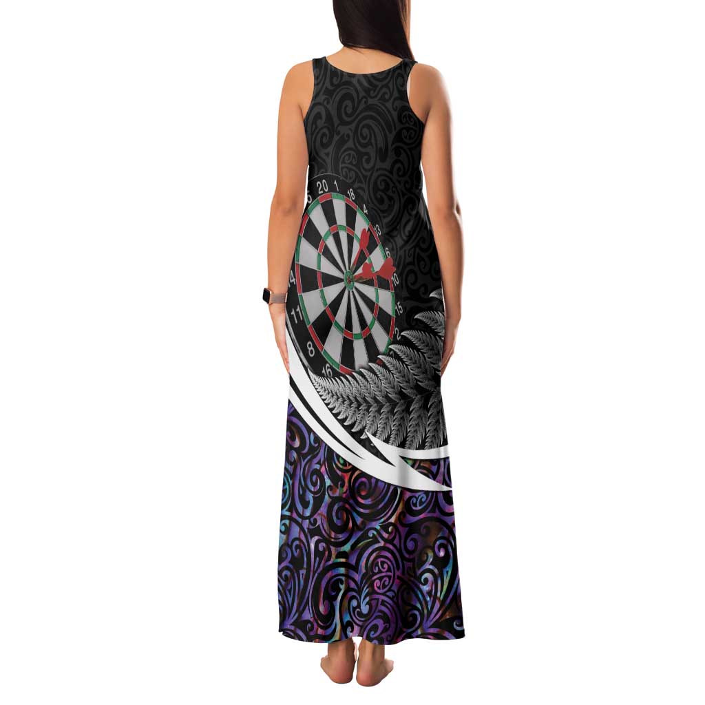 Personalized NZ Darts Family Matching Tank Maxi Dress and Hawaiian Shirt Paua Shell Maori Koru Whakairo - Purple - Aussie Hoodie