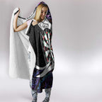 Personalized NZ Darts Hooded Blanket Paua Shell Maori Koru Whakairo - Purple - Aussie Hoodie
