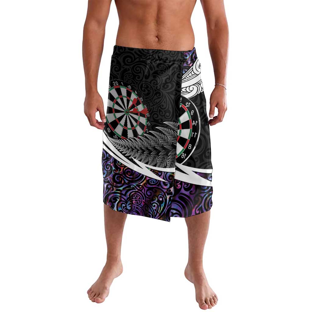 Personalized NZ Darts Lavalava Paua Shell Maori Koru Whakairo - Purple - Aussie Hoodie