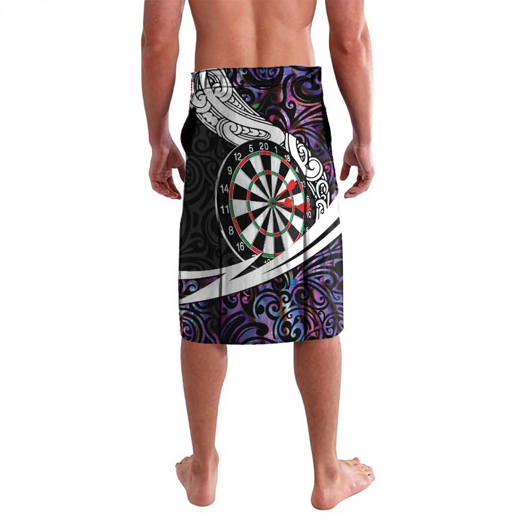 Personalized NZ Darts Lavalava Paua Shell Maori Koru Whakairo - Purple - Aussie Hoodie