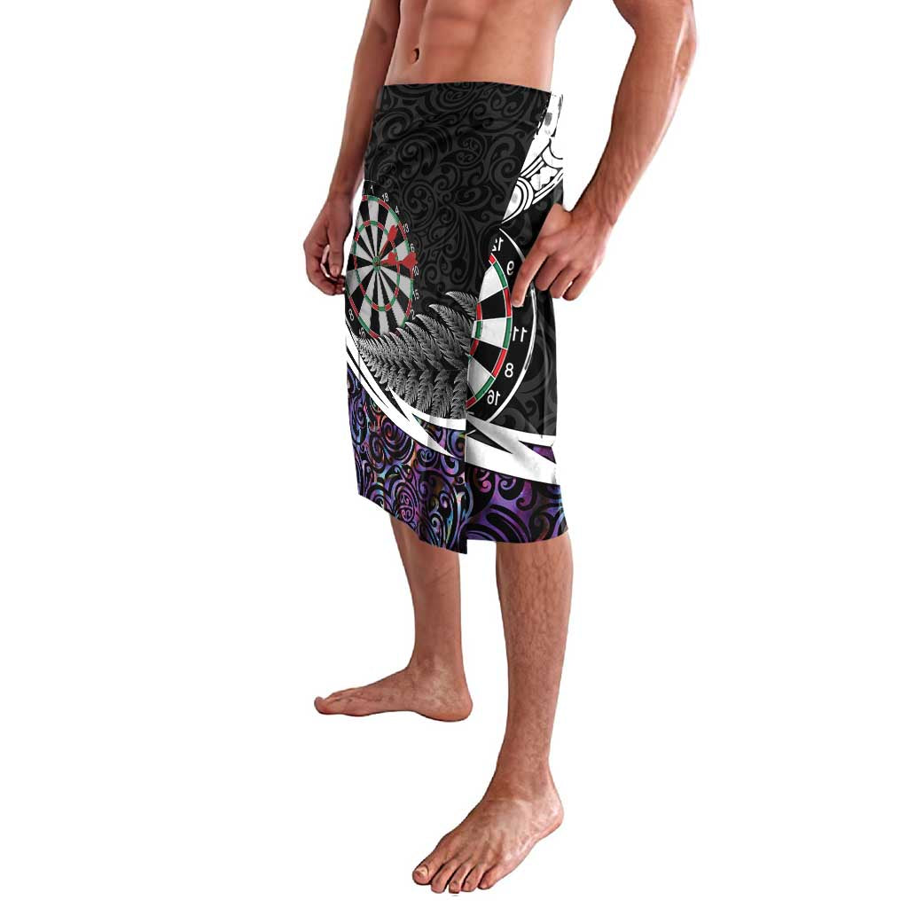 Personalized NZ Darts Lavalava Paua Shell Maori Koru Whakairo - Purple - Aussie Hoodie