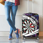 Personalized NZ Darts Luggage Cover Paua Shell Maori Koru Whakairo - Purple - Aussie Hoodie