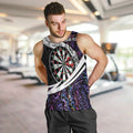Personalized NZ Darts Men Tank Top Paua Shell Maori Koru Whakairo - Purple - Aussie Hoodie