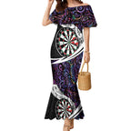 Personalized NZ Darts Mermaid Dress Paua Shell Maori Koru Whakairo - Purple - Aussie Hoodie