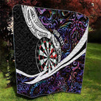 Personalized NZ Darts Quilt Paua Shell Maori Koru Whakairo - Purple - Aussie Hoodie