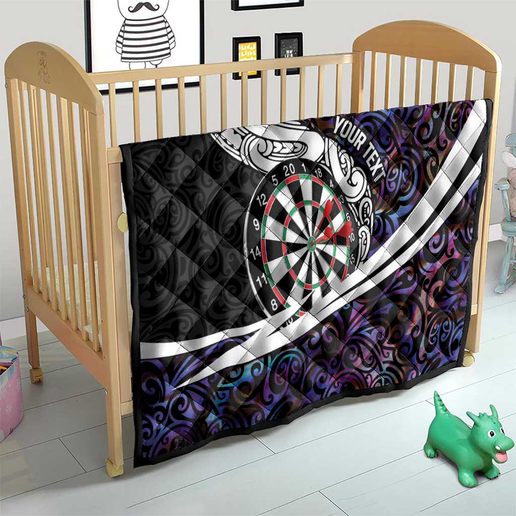 Personalized NZ Darts Quilt Paua Shell Maori Koru Whakairo - Purple - Aussie Hoodie