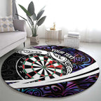 Personalized NZ Darts Round Carpet Paua Shell Maori Koru Whakairo - Purple - Aussie Hoodie