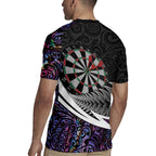 Personalized NZ Darts Rugby Jersey Paua Shell Maori Koru Whakairo - Purple - Aussie Hoodie
