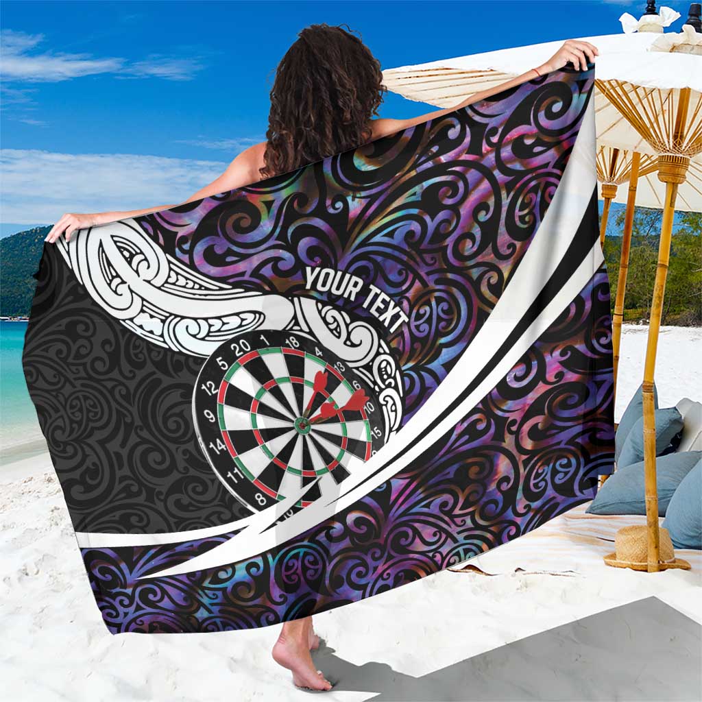 Personalized NZ Darts Sarong Paua Shell Maori Koru Whakairo - Purple - Aussie Hoodie