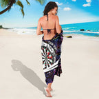 Personalized NZ Darts Sarong Paua Shell Maori Koru Whakairo - Purple - Aussie Hoodie