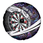 Personalized NZ Darts Spare Tire Cover Paua Shell Maori Koru Whakairo - Purple - Aussie Hoodie