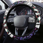 NZ Darts Steering Wheel Cover Paua Shell Maori Koru Whakairo - Purple - Aussie Hoodie