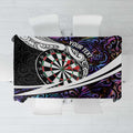 Personalized NZ Darts Tablecloth Paua Shell Maori Koru Whakairo - Purple - Aussie Hoodie