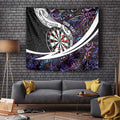 Personalized NZ Darts Tapestry Paua Shell Maori Koru Whakairo - Purple - Aussie Hoodie
