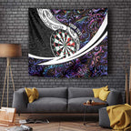 Personalized NZ Darts Tapestry Paua Shell Maori Koru Whakairo - Purple - Aussie Hoodie