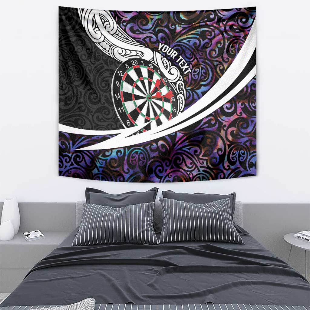 Personalized NZ Darts Tapestry Paua Shell Maori Koru Whakairo - Purple - Aussie Hoodie