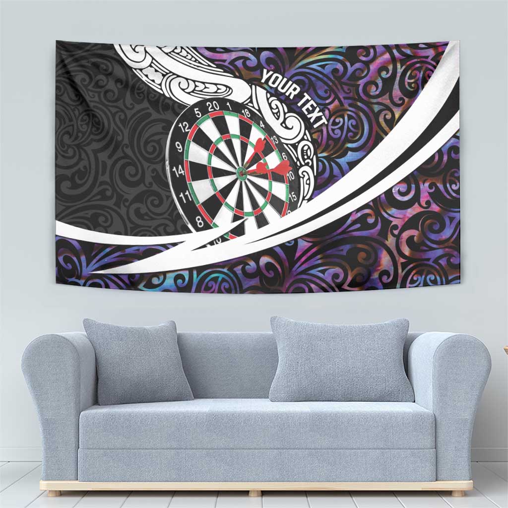 Personalized NZ Darts Tapestry Paua Shell Maori Koru Whakairo - Purple - Aussie Hoodie